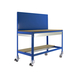 Kit établi mobile Bricolage - 1520x1210x610 - 2 niveaux Bleu/Bois - SIMON RACK - 8435104984901