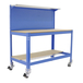 Kit établi mobile Bricolage - 1520x1210x610 - 3 niveaux Bleu/Bois - SIMON RACK - 8435104985014