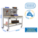 Kit établi mobile Bricolage - 1520x1510x610 - 3 niveaux Gris/Bois - SIMON RACK - 8435104985151