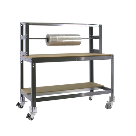 Kit établi mobile Bricolage - 1520x1210x760 - 3 niveaux Gris/Bois - SIMON RACK - 8435104985199