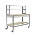 Kit établi mobile Bricolage - 1520x910x760 - 3 niveaux Gris/Bois - SIMON RACK - 8435104985250