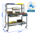 Kit établi mobile Bricolage - 1520x910x760 - 3 niveaux Bois - SIMON RACK - 8435104985267