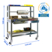 Kit établi mobile Bricolage - 1520x1210x760 - 3 niveaux Bois - SIMON RACK - 8435104985298