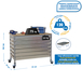 Kit établi mobile Bricolage - 917x910x610 - 1 niveau Gris/Bois - SIMON RACK - 8435104985342