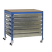 Kit établi mobile Bricolage - 917x1210x760 - 1 niveau Bleu/Bois - SIMON RACK - 8435104985397