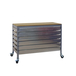 Kit établi mobile Bricolage - 917x1510x760 - 1 niveau Gris/Bois - SIMON RACK - 8435104985403