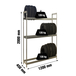 Rayonnage pour garage auto - 2000x1200x450 - 3 niveaux Galvanisé - SIMON RACK - 8435104986196