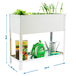 Jardinière extérieure - 850x1200x400 - 2 niveaux Galvanisé - SIMON RACK - 8435104986516