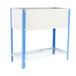 Jardinière extérieure - 850x1200x400 - 2 niveaux Bleu/Galvanisé - SIMON RACK - 8435104986592