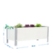 Jardinière extérieure - 410x900x600 - 1 niveau Gris - SIMON RACK - 8435104986691