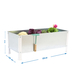 Jardinière extérieure - 410x1200x1200 - 1 niveau Blanc - SIMON RACK - 8435104986806