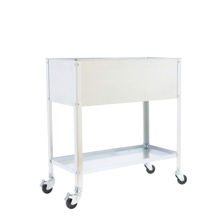 Jardinière mobile extérieure - 925x900x600 - 2 niveaux Galvanisé - SIMON RACK - 8435104986912