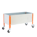 Jardinière mobile extérieure - 485x1200x600 - 1 niveau Orange/Galvanisé - SIMON RACK - 8435104987049