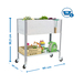 Jardinière mobile extérieure - 925x900x400 - 2 niveaux Gris/Galvanisé - SIMON RACK - 8435104987148