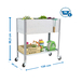Jardinière mobile extérieure - 925x1200x400 - 2 niveaux Gris - SIMON RACK - 8435104987162
