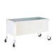 Jardinière mobile extérieure - 485x1200x400 - 1 niveau Blanc/Galvanisé - SIMON RACK - 8435104987193