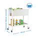 Jardinière mobile extérieure - 925x1200x400 - 2 niveaux Blanc - SIMON RACK - 8435104987247