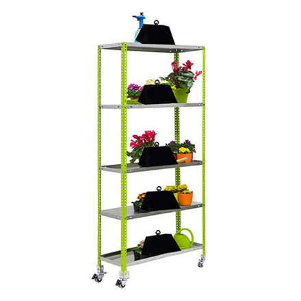 Étagère mobile de jardin - 1875x900x500 - 5 niveaux Vert - SIMON RACK - 8435104987537