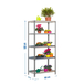 Étagère de jardin - 1800x900x400 - 5 niveaux Gris - SIMON RACK - 8435104987797