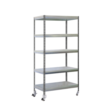 Étagère mobile de jardin - 2115x1000x450 - 5 niveaux Gris - SIMON RACK - 8435104988152