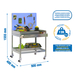 Établi de jardin - 1520x900x400 - 2 niveaux Bleu - SIMON RACK - 8435104988558