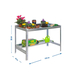 Table de jardin - 840x1200x600 - 2 niveaux Gris - SIMON RACK - 8435104988718
