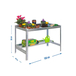 Table de jardin - 840x1500x600 - 2 niveaux Gris - SIMON RACK - 8435104988725
