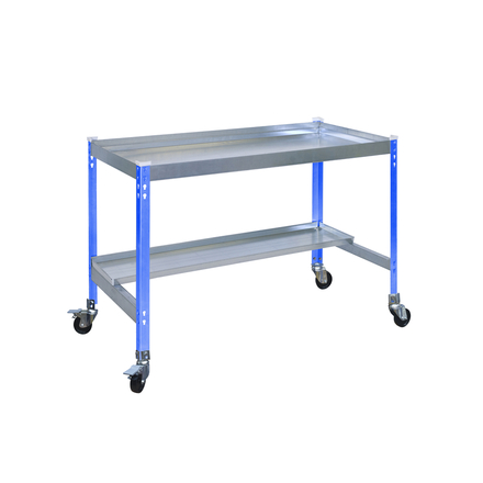 Table de jardin - 875x1500x600 - 2 niveaux Bleu - SIMON RACK - 8435104988787