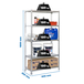 Rayonnage métallique léger sans vis 1800x800x300 - 5 niveaux Gris - SIMON RACK - 8435104990179