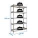 Étagère charge moyenne 500 à 600kg - 2000x2400x750 - 3 niveaux Galvanisé - SIMON RACK - 8435104990346