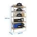 Étagère charge moyenne 500 à 600kg - 2000x2400x750 - 5 niveaux Bois - SIMON RACK - 8435104990704