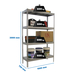 Étagère charge moyenne 500 à 600kg - 2000x1500x750 - 4 niveaux Galvanisé - SIMON RACK - 8435104990841