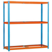 Étagère mobile charge moyenne 400kg - 2000x1200x750 - 3 niveaux Bleu/Orange - SIMON RACK - 8435104991091