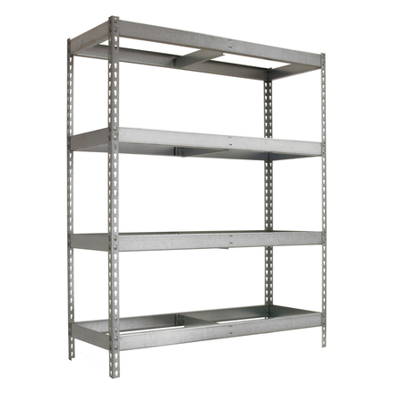 Étagère mobile charge moyenne 400kg - 2000x1800x750 - 4 niveaux Galvanisé - SIMON RACK - 8435104991183