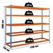 Étagère mobile charge moyenne 400kg - 2000x1200x750 - 5 niveaux Bleu/Orange - SIMON RACK - 8435104991213