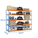 Étagère mobile charge moyenne 400kg - 2000x1500x750 - 5 niveaux Bleu/Orange/Bois - SIMON RACK - 8435104991473