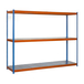 Étagère mobile charge moyenne 400kg - 2000x1200x750 - 3 niveaux Bleu/Orange - SIMON RACK - 8435104991572