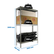 Étagère mobile charge moyenne 400kg - 2000x1800x750 - 3 niveaux Galvanisé - SIMON RACK - 8435104991602