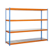 Étagère mobile charge moyenne 400kg - 2000x1500x750 - 4 niveaux Bleu/Orange - SIMON RACK - 8435104991657