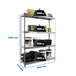 Étagère mobile charge moyenne 400kg - 2000x1800x750 - 4 niveaux Galvanisé - SIMON RACK - 8435104991664