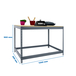 Kit établi Basic - 900x1200x600 - 1 niveau Gris/Bois - SIMON RACK - 8435104992227