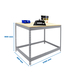 Kit établi Basic - 900x2100x600 - 1 niveau Galvanisé/Bois - SIMON RACK - 8435104992616