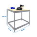 Kit établi Basic - 900x1500x750 - 1 niveau Galvanisé/Bois - SIMON RACK - 8435104992630