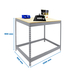 Kit établi Basic - 900x1500x900 - 1 niveau Galvanisé/Bois - SIMON RACK - 8435104992678