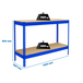 Kit établi Basic - 900x1200x600 - 2 niveaux Bleu/Bois - SIMON RACK - 8435104993064
