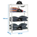 Rayonnage métallique léger à vis 1500x800x400 - 4 niveaux Blanc - SIMON RACK - 8435104993576