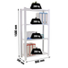 Rayonnage de bureau charge légère sans vis 1500x900x300 - 4 niveaux Blanc - SIMON RACK - 8435104993958