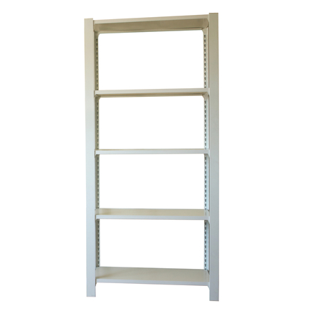 Rayonnage de bureau charge légère sans vis 2100x900x400 - 5 niveaux Blanc - SIMON RACK - 8435104994016
