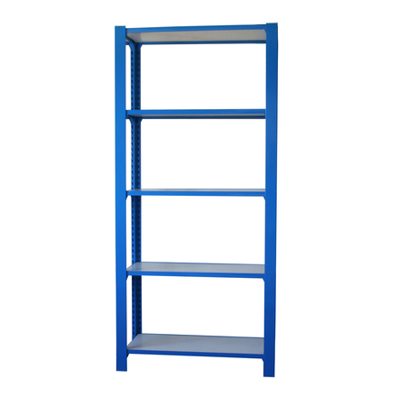 Rayonnage de bureau charge légère sans vis 2100x900x300 - 5 niveaux Bleu/Blanc - SIMON RACK - 8435104994122