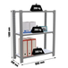 Rayonnage de bureau charge légère sans vis 1000x900x300 - 3 niveaux Gris/Blanc - SIMON RACK - 8435104994184